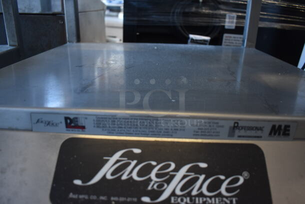 Face to Face Stainless Steel Commercial Floor Style Portable Meat Slicer Cutting Station on Commercial Casters. 24x27x54 - Image 6 of 8