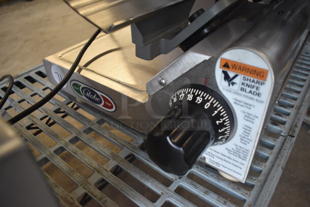 2015 Globe 3600N Stainless Steel Commercial Countertop Automatic Meat Slicer. 115 Volts, 1 Phase. 27x20x21. Tested and Working! - Image 3 of 6