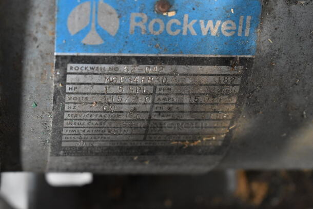 Rockwell 10 Metal Floor Style Contractors Saw. 115/230 Volts, 1 Phase. Tested and Working! - Image 7 of 7