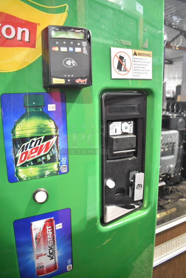 Vendo 721GDP004 Metal Commercial Vending Machine w/ Credit Card Reader. Lock Was Removed; No Key. 115 Volts, 1 Phase. Tested and Working! - Image 2 of 7