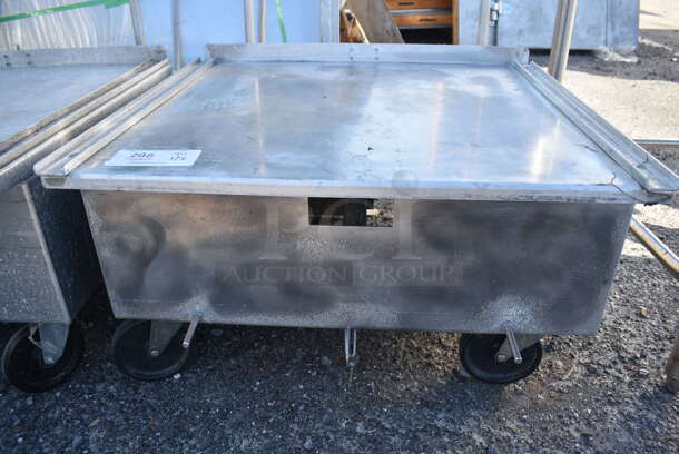 Metal Commercial Dolly w/ Push Handle on Commercial Casters. 27x32x39 - Image 4 of 4