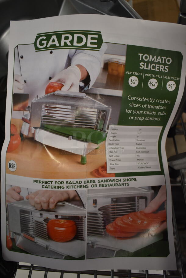 BRAND NEW SCRATCH AND DENT! Garde Metal Commercial Countertop Tomato Slicer.  - Image 4 of 4