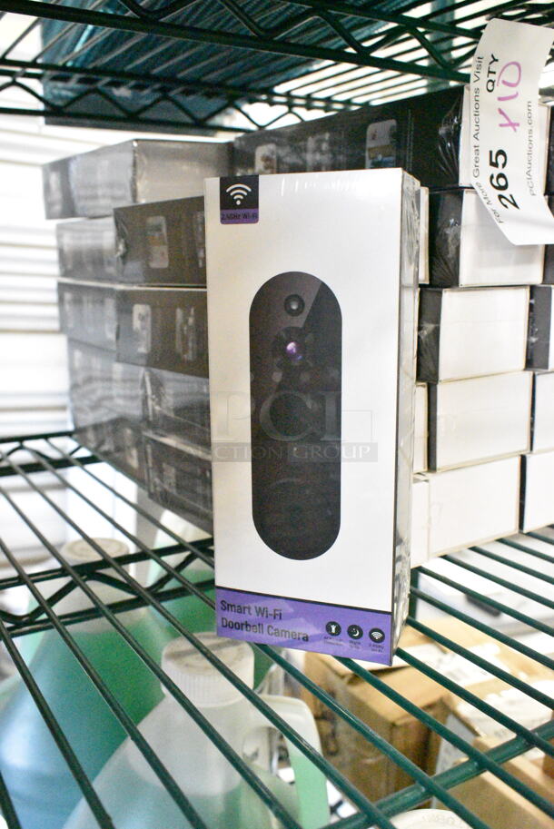 10 BRAND NEW SCRATCH AND DENT! Sunnyjane X0047STBHS Smart Wi-Fi Doorbell Camera. 10 Times Your Bid!  - Image 1 of 3