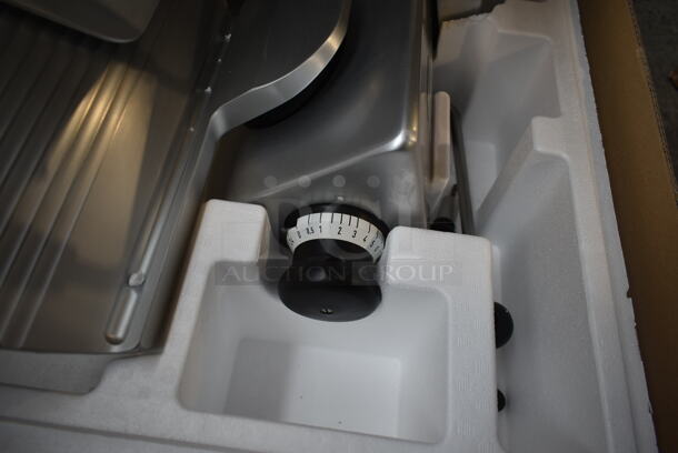 2013 Bizerba GSP H Stainless Steel Commercial Countertop Meat Slicer. 120 Volts, 1 Phase. Tested and Working! - Image 3 of 4