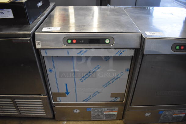 Hobart LXi Series ENERGY STAR Stainless Steel Commercial Undercounter Dishwasher. 120/208-240 Volts, 1 Phase. 24x26x34