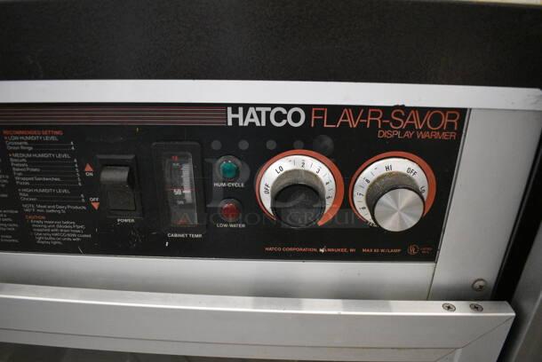 Hatco Model FS-1 Metal Commercial Heated Flav-r-Savor Merchandiser Display Case w/ Rack. 120 Volts, 1 Phase. 23x24x28. Tested and Lights Power On - Image 4 of 6