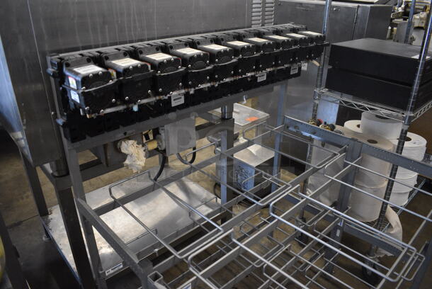ALL ONE MONEY! Lot of 13 Soda Pumps on 2 Metal Soda Rack Pieces. 41x16x79 - Image 4 of 4