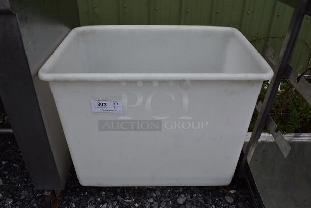 White Poly Ingredient Bin on Commercial Casters. 39x18.5x27 - Image 3 of 6