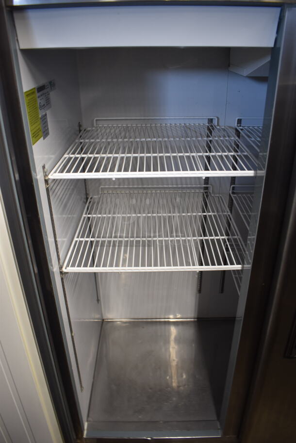 Maxx Cold MXCR-72FD Commercial Stainless Steel Three Solid Door Reach In Cooler With Polycoated Shelves. 115V, 1 Phase. Tested and Working! - Image 4 of 7