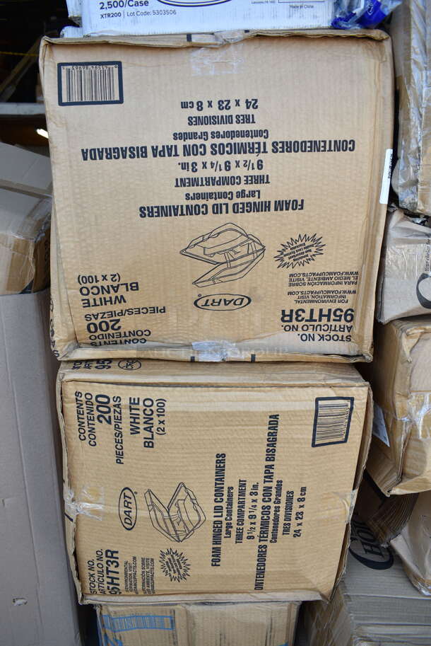 PALLET LOT of 45 BRAND NEW Boxes Including Tork 2461200 Tork Advanced T24 Individually Wrapped 2-Ply Standard 500 Sheet Toilet Paper Roll 4" x 3 3/4" - 80/Case, 2 Box Dart 95HT3R 9 1/2" x 9" x 3" White Foam Three-Compartment Square Take Out Container with Hinged Lid - 200/Case, 127P2C Choice Clear Plastic Souffle Cup / Portion Cup - 2 oz. - 2500/Case, 5080-BK Fineline 9.7" 80 oz Pete Salad Bowls, 5002DNAP Choice White 2-Ply Dinner Napkin 17" x 15" - 3000/Case, Flairware 12 oz Margarita Glasses, 394365L Noble Products Powder-Free Disposable Clear Vinyl Gloves for Foodservice - Large - 1000/Case, Dart ClearPac SafeSeal 12 oz. Tamper-Resistant, Tamper-Evident Hinged Container with Flat Lid - 200/Case, Bell Marque 00200 Napkins, Round Foil Board Lids, 347TCL10 Choice 10 oz. Clear Disposable Plastic Tumbler - 500/Case, 2 Box 128HD16COMBO ChoiceHD Microwavable Plastic Deli Container, Choice 5 oz Dessert Cups, 4 Box 130WSPOON Choice Medium Weight White Plastic Teaspoon - 1000/Case, 2 Box 129MCR16B Dart ClearPac SafeSeal 12 oz. Tamper-Resistant, Tamper-Evident Hinged Container with Flat Lid - 200/Case, 128HDLDBULK ChoiceHD Microwavable Translucent Plastic Deli Container Lid - 480/Case, 500MF883B1C Choice 8" x 8" 1-Compartment Microwaveable Black Mineral-Filled Plastic Hinged Take-Out Container - 150/Case, 50012RIPKRPE Choice 12 oz. Double Wall Ripple Kraft Paper Hot Cup - 500/Case, 795PTOKFT8 Choice Kraft Microwavable Folded Paper #8 Take-Out Container 6" x 4 3/4" x 2 1/2" - 300/Case, 500L1020B Choice Black Hot Paper Cup Travel Lid for 10-24 oz. Standard Cups and 8 oz. Squat Cups - 1000/Case. 45 Times Your Bid! - Image 3 of 12