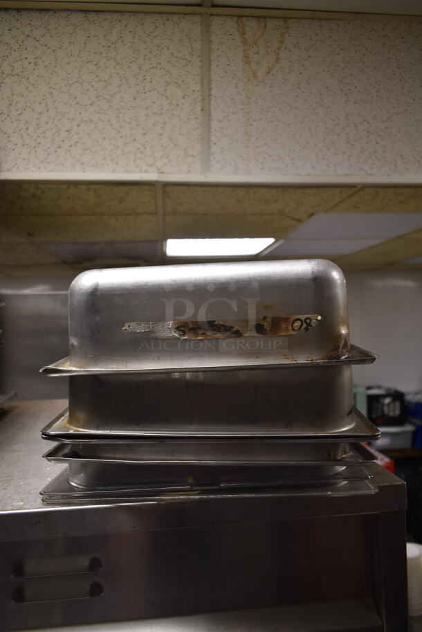 ALL ONE MONEY! Lot of Various Items on Shelf Including Poly Trays and Stainless Steel Drop In Bins. (kitchen #2) - Image 3 of 5