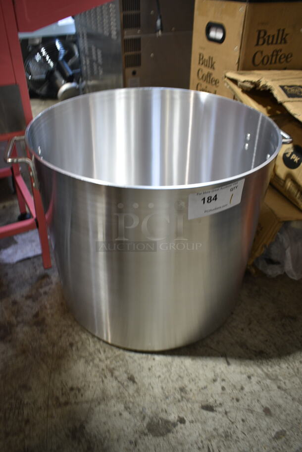 BRAND NEW SCRATCH AND DENT! Choice 471SP100QTHD 100 Qt. Heavy Weight Aluminum Stock Pot - Image 2 of 4