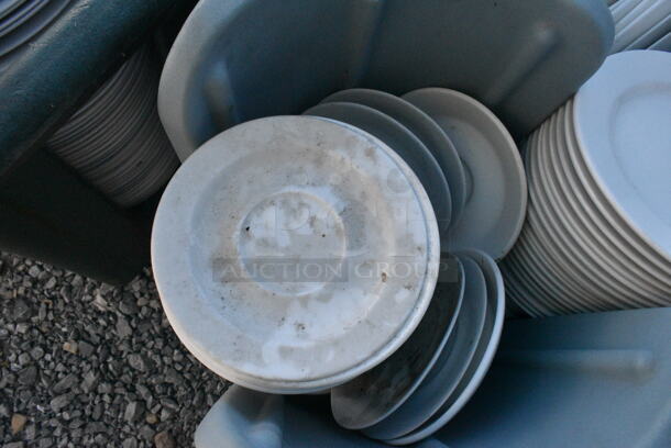 Metro Poly Dish Caddy on Commercial Casters Including Approximately 150 Plates.  - Image 6 of 7