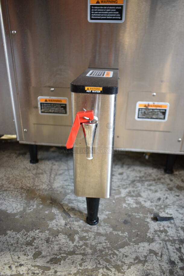 Bunn DUAL TF DBC Stainless Steel Commercial Countertop Double Coffee Machine w/ Hot Water Dispenser and 2 Metal Brew Baskets. 120/208-240 Volts, 1 Phase.  - Image 3 of 8