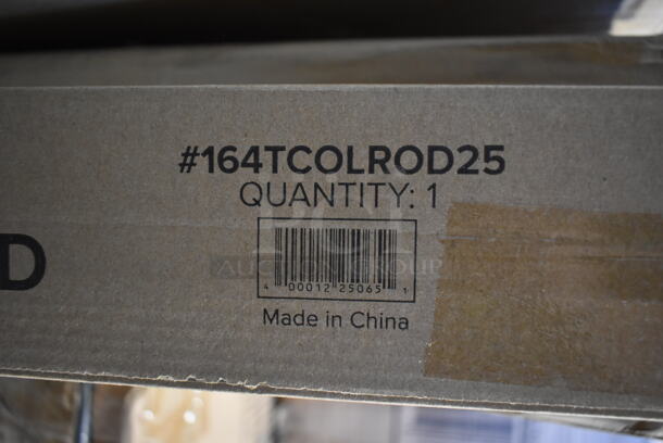 BRAND NEW SCRATCH AND DENT! Box of 8 Lancaster Table & Seating 164TCOLROD25 Table Base Column & Rod. - Image 5 of 6