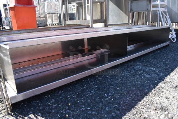 Stainless Steel Double Tier Shelves. 62x22x20.5 - Image 2 of 3