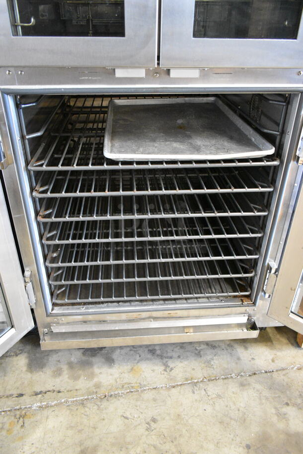 Doyon JAOP6G Stainless Steel Commercial Floor Style Natural Gas Powered Oven Proofer on Commercial Casters. 65,000 BTU.  - Image 5 of 8