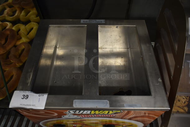 2013 Duke CSW-2-T-AM Stainless Steel Commercial Countertop 2 Well Food Warmer. 120 Volts, 1 Phase. Tested and Working! - Image 2 of 4