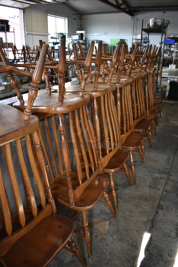 4 Wooden Dining Chairs. Stock Picture - Cosmetic Condition May Vary. 20x18x42. 4 Times Your Bid! - Image 2 of 5