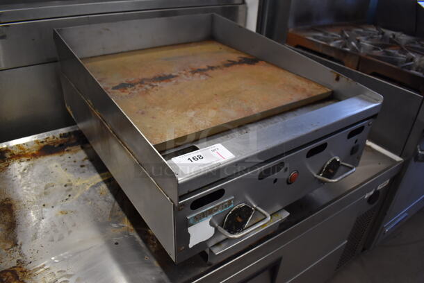 Vulcan Stainless Steel Commercial Countertop Natural Gas Powered Flat Top Griddle w/ Thermostatic Controls. 24x31x15 - Image 5 of 5