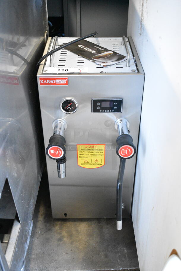 Kabao YZ-08 Stainless Steel Commercial Countertop Milk Frother. 110 Volts, 1 Phase.  - Image 1 of 4