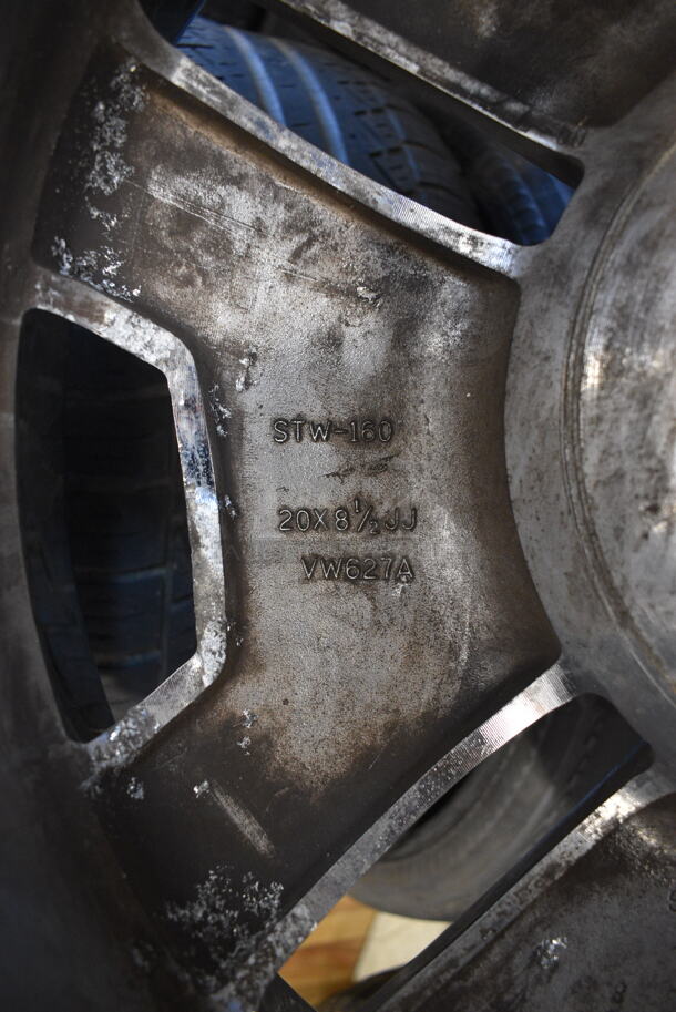 4 Various Tires on Rims Including 235/30 2R 20 88H. STW-160 20x8.5 JJ VW627A. Includes 25x10x25. 4 Times Your Bid! - Image 12 of 12