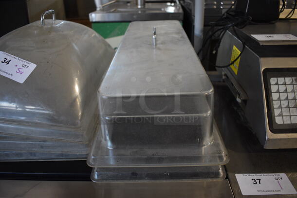 ALL ONE MONEY! Lot of 5 Clear Poly Dome Covers. 14x21.5x8, 10x26.5x7 - Image 3 of 4