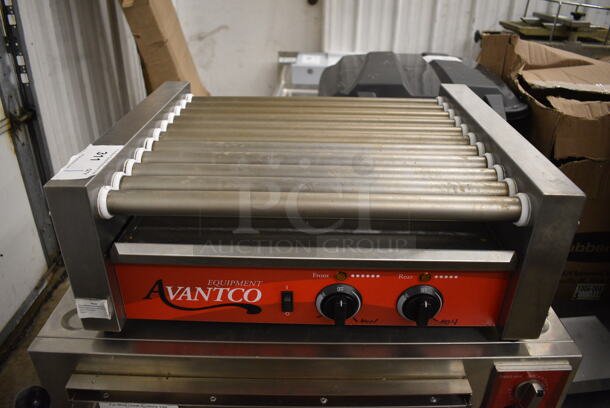 Avantco 177RG1830NS Stainless Steel Commercial Countertop Hot Dog Roller. 120 Volts, 1 Phase. 23x19x9. Tested and Does Not Power On