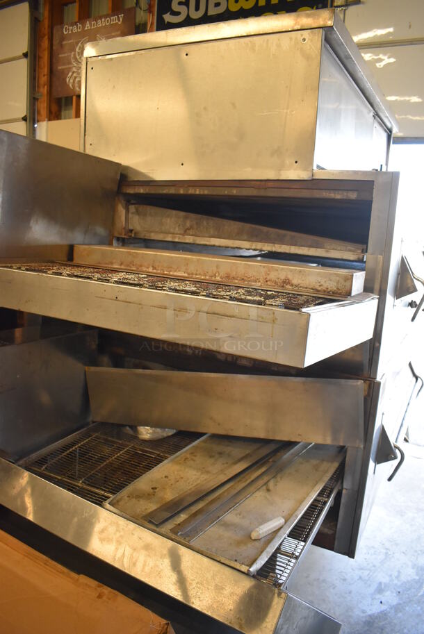 2 Middleby Marshall PS360S-2 Stainless Steel Commercial Floor Style Conveyor Pizza Oven on Commercial Casters. 92x45x82. 2 Times Your Bid! - Image 7 of 7