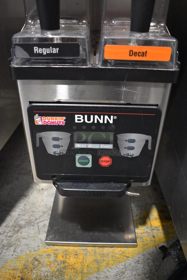 2017 Bunn Model MHG Stainless Steel Commercial Countertop Coffee Machine w/ 2 Hoppers. 120 Volts, 1 Phase. 9x17x29. Tested and Working! - Image 4 of 5
