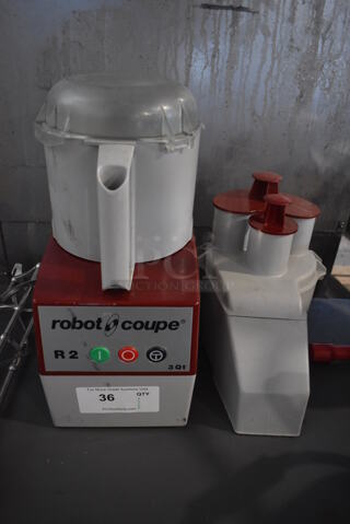 Robot Coupe R2N Metal Commercial Countertop Food Processor w/ Bowl, Continuous Feed Head and S Blade. 120 Volts, 1 Phase. 8x12x17. Tested and Working!
