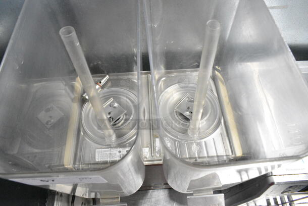 Crathco D25-4 Stainless Steel Commercial Countertop 2 Hopper Refrigerated Beverage Machine. 115 Volts, 1 Phase. Tested and Powers On But Does Not Get Cold - Image 4 of 6