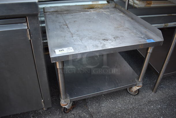 Stainless Steel Equipment Stand w/ Under Shelf on Commercial Casters. 30x30x26 - Image 2 of 4