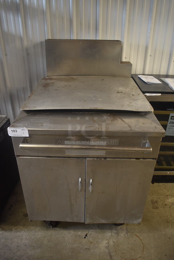 Pitco 24FS Donut Fryer Natural Gas Powered on Commercial Casters. 150,000 BTU