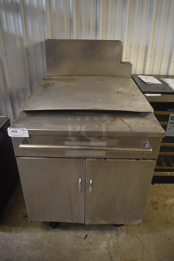 Pitco 24FS Donut Fryer Natural Gas Powered on Commercial Casters. 150,000 BTU - Image 1 of 6