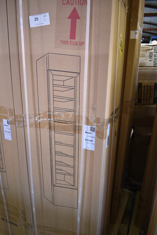 BRAND NEW IN BOX! Galaxy 177GDN5RBB Metal Commercial Single Door Reach In Cooler Merchandiser w/ Poly Coated Racks and LED Lighting. 110-120 Volts, 1 Phase. - Image 2 of 3