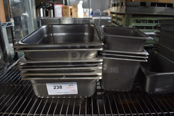 ALL ONE MONEY! Tier Lot of Various Stainless Steel Drop In Bins; 7 Half Size, 4 1/6 Size, 18 1/3 Size - Image 2 of 5