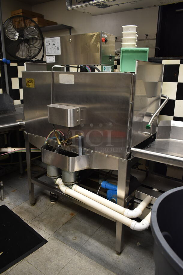 Rykoff Sexton RY-2 Stainless Steel Commercial Double Straight Pass Through Dishwasher. Goes GREAT w/ Lots 36 and 38! 120 Volts, 1 Phase. BUYER MUST REMOVE. Tested and Working! (dish room) - Image 2 of 11