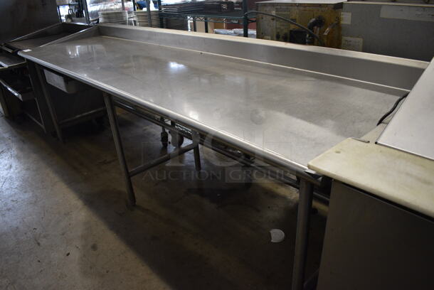 Stainless Steel Commercial Table w/ Back Splash and Drawer. 108x30x40 - Image 3 of 3