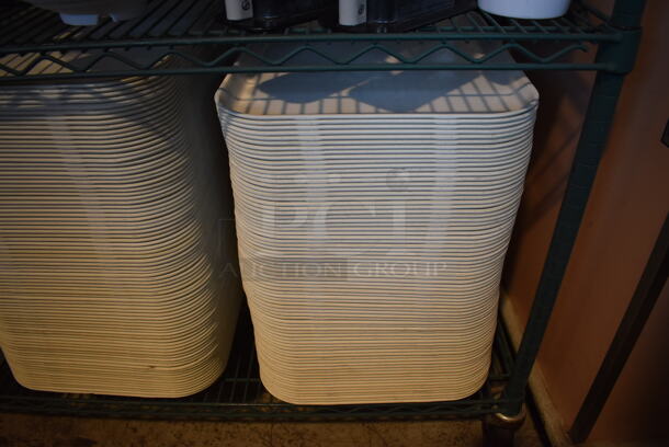 ALL ONE MONEY! Lot of 4 Tiers Worth of Various Items Including Poly Bowls, Poly Plates, Glass Bowls and Poly Food Trays. Does Not Include Shelving Unit. - Image 9 of 9