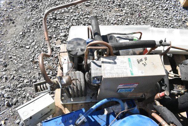 4 Walk In Boxes that Make 1 10'x40' Combo Box w/ Laneurop CLTEW28-3 200-230 Volt, 3 Phase Compressor, Copeland WJWL-0200-TAC-001 208/230 Volt, 3 Phase Compressor, Heatcraft HWN008H2B 208-230 Volts, 1 Phase Compressor, Heatcraft ADT090AK 115 Volt, 1 Phase Evaporator Fan, Heatcraft ADT104AK 115 Volt, 1 Phase Evaporator Fan, Heatcraft SM090AE 115 Volt, 1 Phase Evaporator Fan, Heatcraft SM156AE 115 Volts, 1 Phase Evaporator Fan. 4 Times Your Bid! Information Provided By The Consignor But Not Verified By PCI Auctions. Picture of the Unit Before Removal Is Included In the Listing. - Image 8 of 12