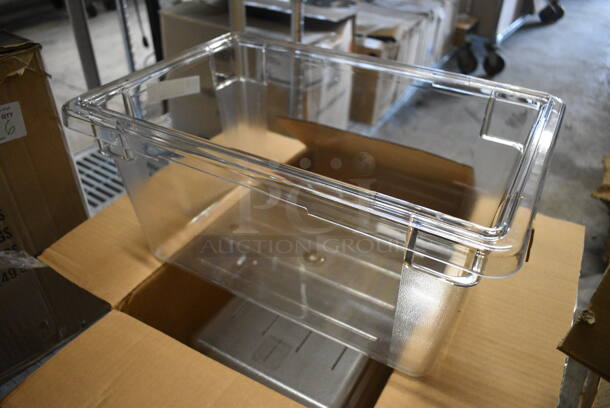 6 BRAND NEW IN BOX! Cambro Clear Poly Bins. 12x18x9. 6 Times Your Bid! - Image 2 of 4