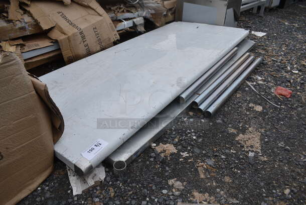 BRAND NEW SCRATCH AND DENT! Steelton 522ETSG3072 30" x 72" 18 Gauge 430 Stainless Steel Work Table with Undershelf - Image 3 of 5