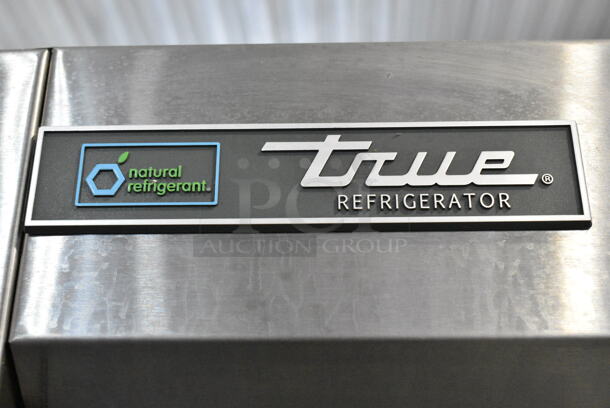2018 True T-35-HC Stainless Steel Commercial 2 Door Reach In Cooler w/ Poly Coated Racks on Commercial Casters. 115 Volts, 1 Phase. Tested and Working! - Image 2 of 6