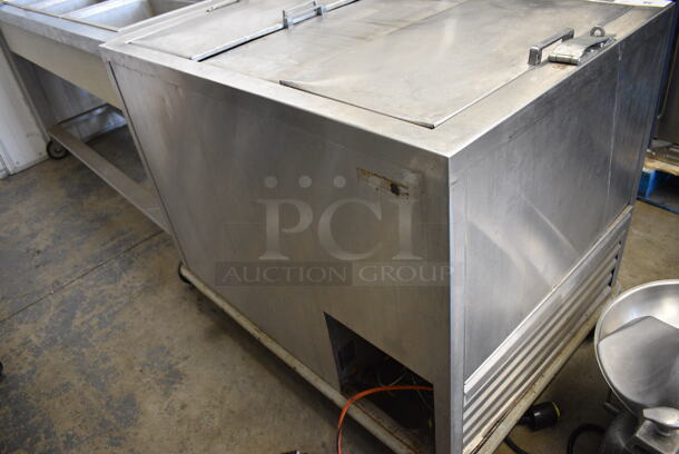 Shelleymatic N860SSP Stainless Steel Commercial Refrigerated Beverage Transport Unit on Commercial Casters. 115 Volts, 1 Phase. 44x30x36.5. Tested and Does Not Power On - Image 8 of 10