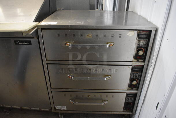Hatco Stainless Steel Commercial 3 Drawer Warming Drawer. 29.5x22.5x37. Tested and Working! - Image 1 of 6