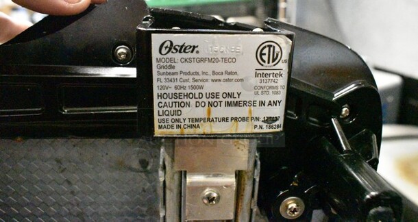 2 Oster CKSTGRFM20-TECO Metal Countertop Electric Powered Griddle. 2 Times Your Bid!  - Image 10 of 11