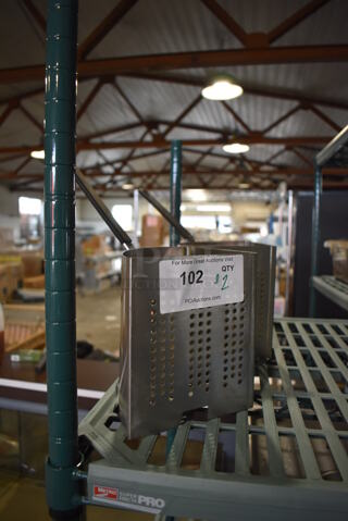 ALL ONE MONEY! Lot of 2 Metal Baskets. 9x6x12