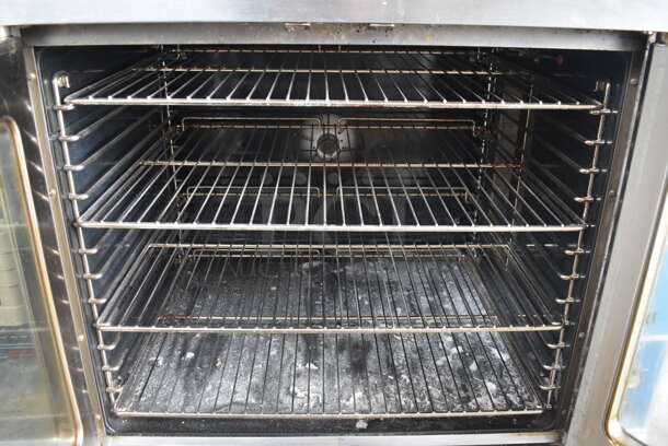 Duke Commercial Stainless Steel Natural Gas Powered 2 Door Double Convection Ovens With Metal Racks. 2 Times Your Bid! 115V Controls - Image 5 of 9