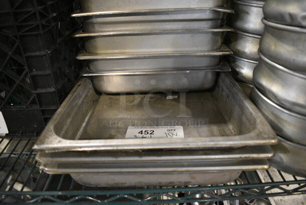 10 Various Stainless Steel Drop In Bins. Includes 1/1x2. 10 Times Your Bid! - Image 3 of 3